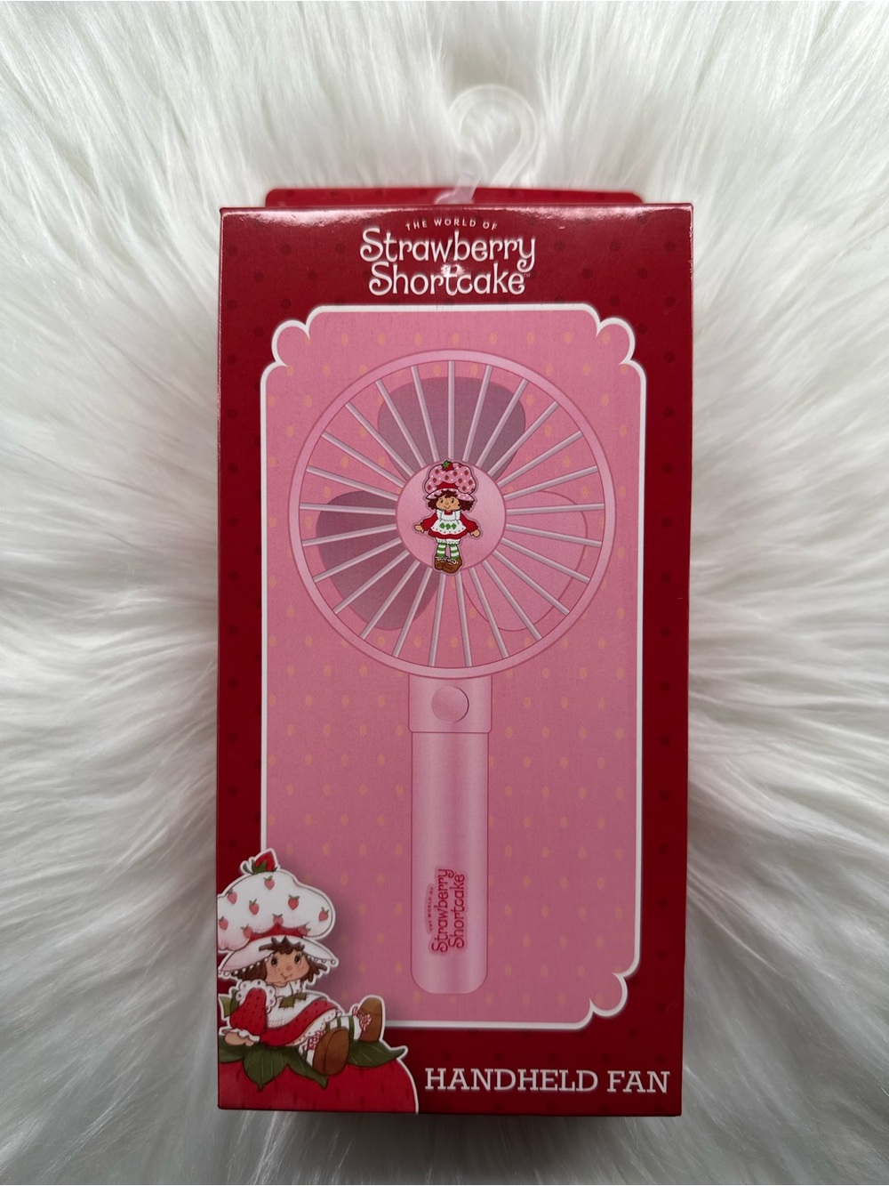 Strawberry Shortcake Pink Handheld Fan
